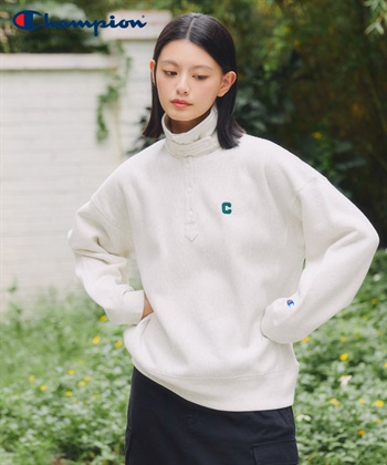 Champion / 11.5oz 刺繡LOGO釦領上衣