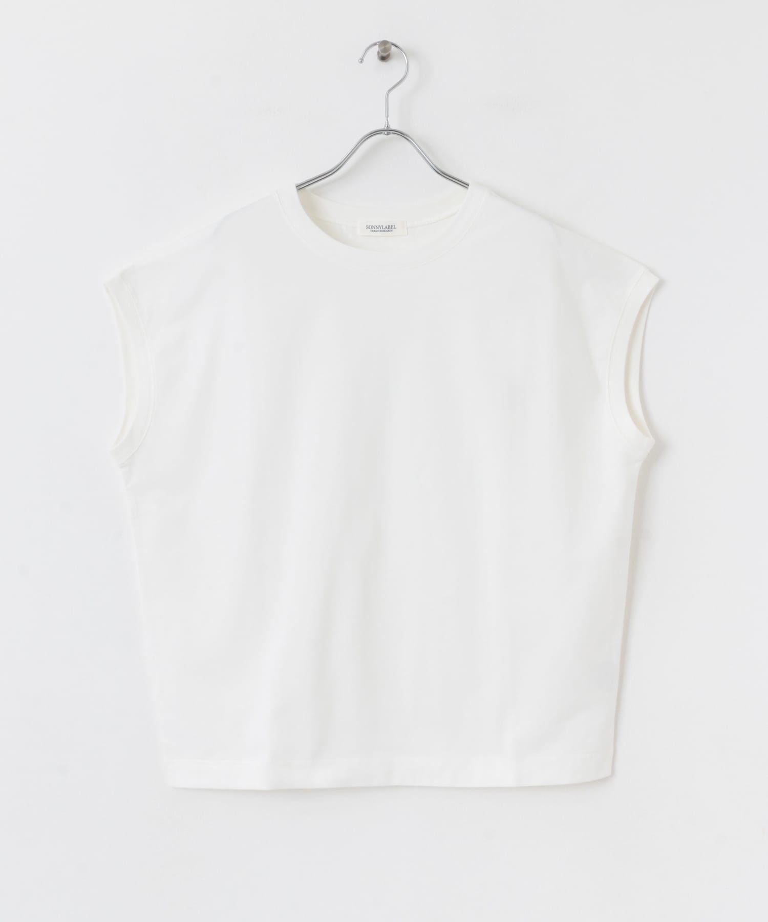 UR TECH COOL涼感法式袖T恤(米色-FREE-OFF WHITE)
