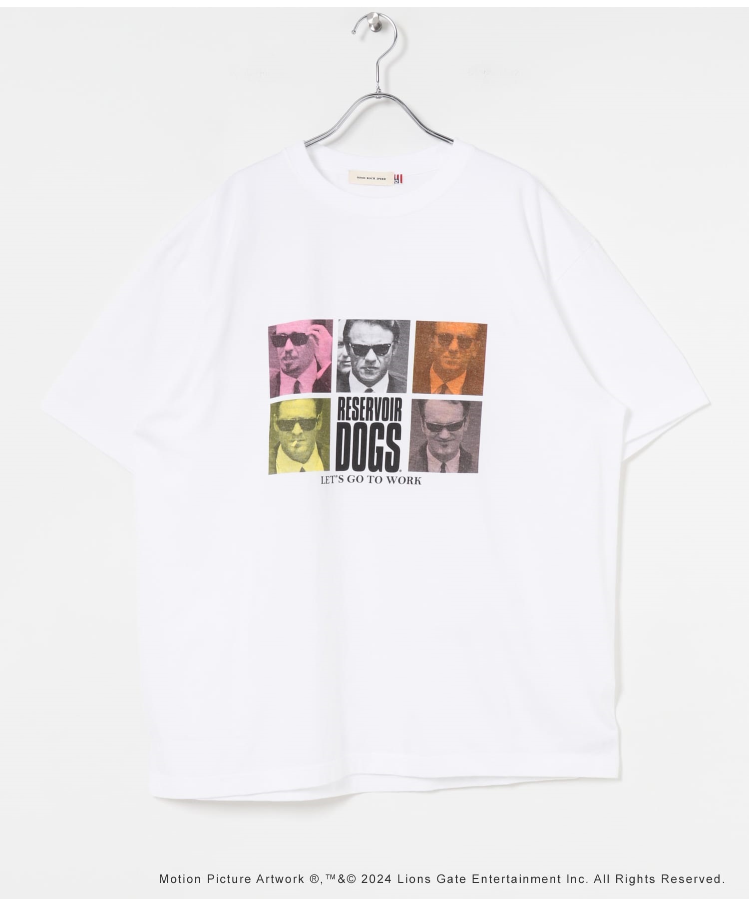 GOOD ROCK SPEED / RESERVOIR DOGS TEE 印刷T恤(白色A-L-COLOR A)