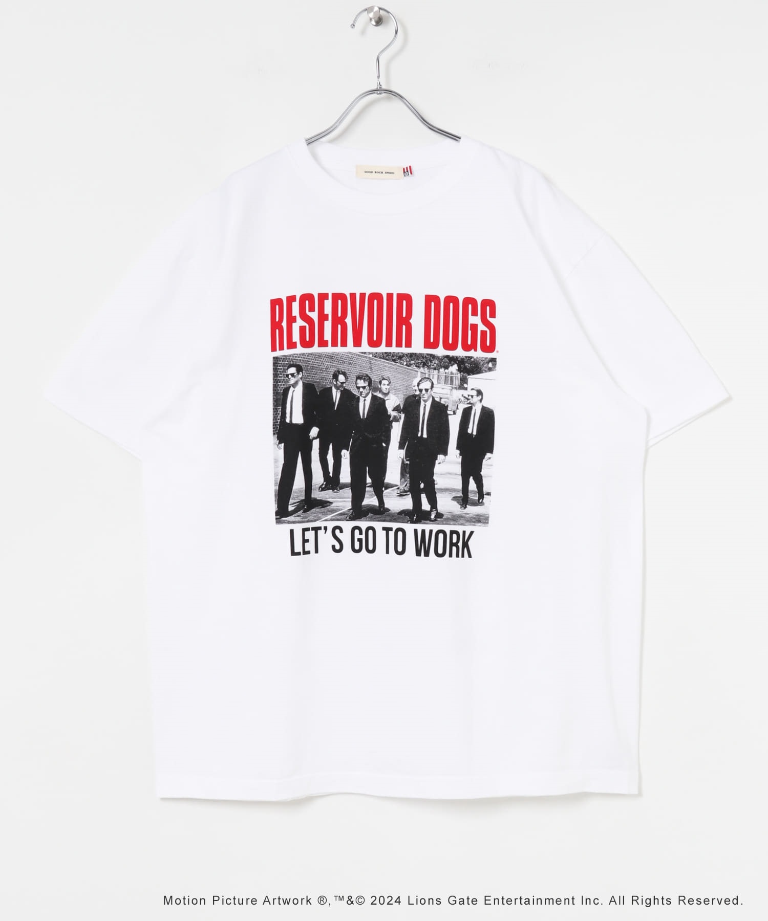 GOOD ROCK SPEED / RESERVOIR DOGS TEE 印刷T恤(白色C-L-COLOR C)