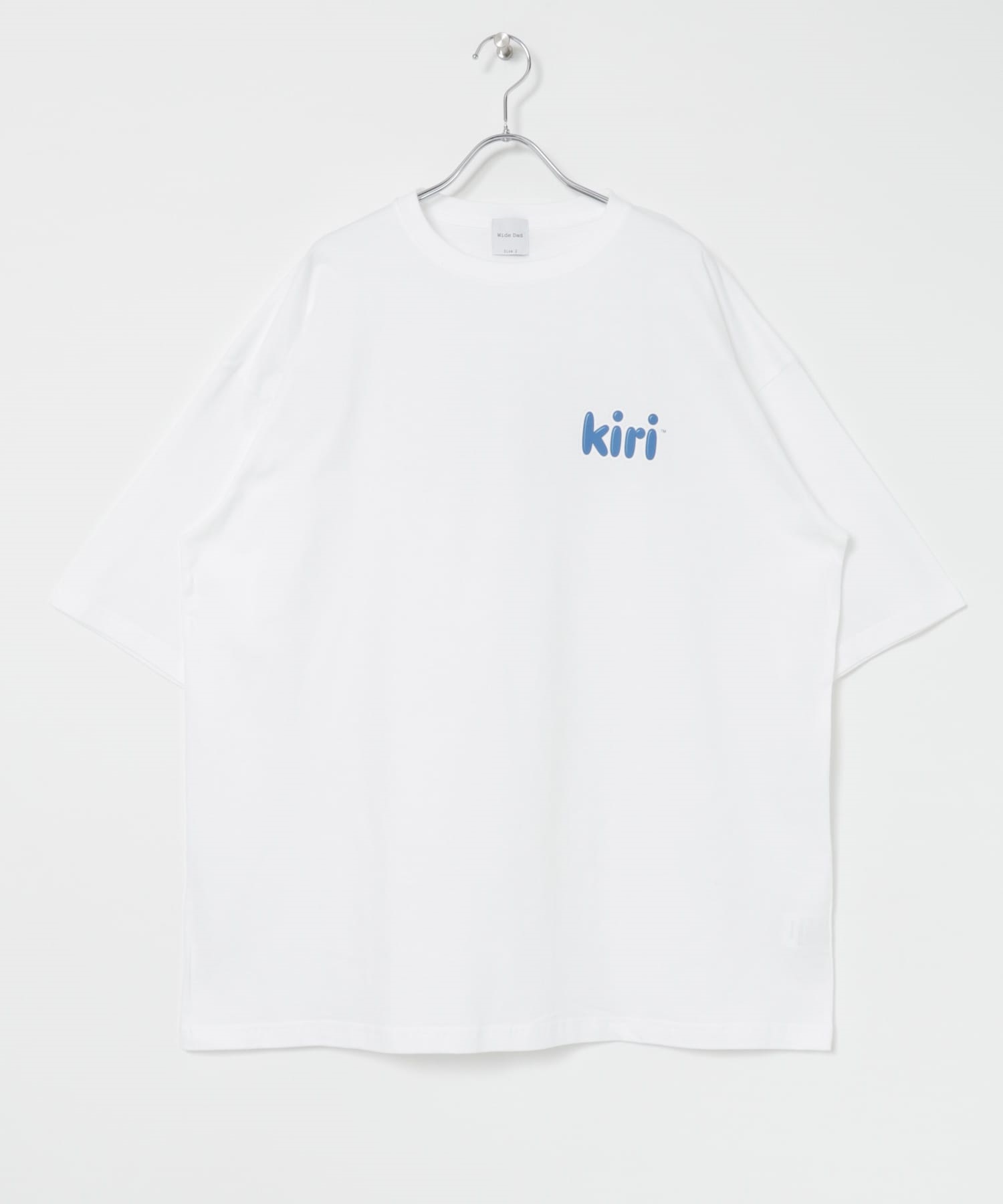 【別注】Kiri / Logo 短袖上衣(白色-2-WHITE)